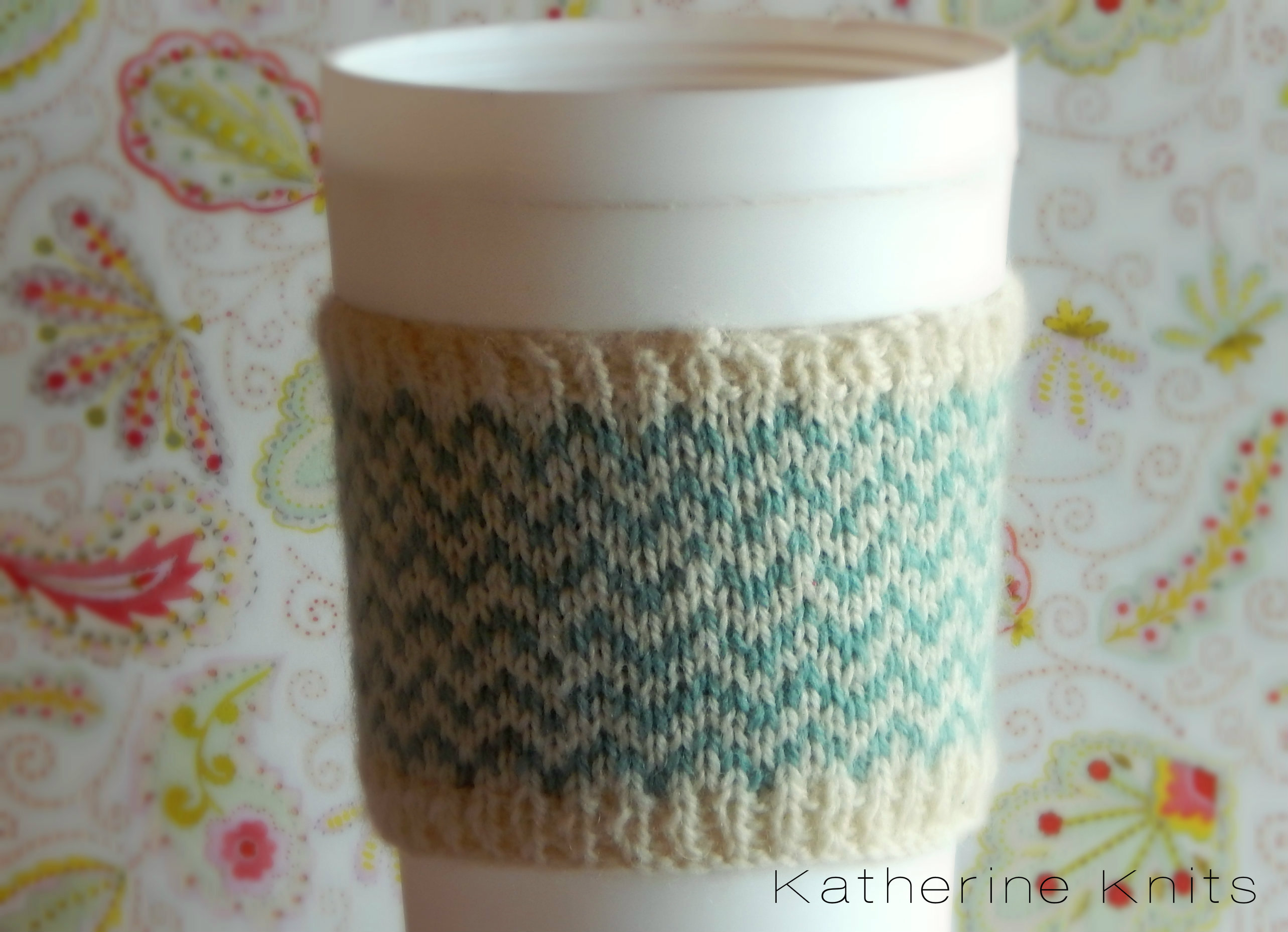 Cable Knit Coffee Cozy Pattern Chevron Coffee Cup Cozy Free Pattern Cables Calico