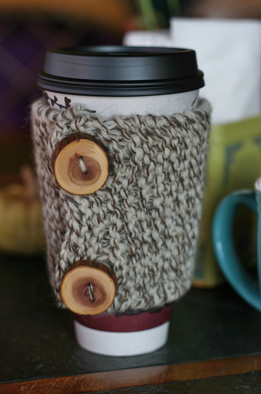 Cable Knit Coffee Cozy Pattern How To Knit A Coffee Cozy Free Knitting Crochet Pattern