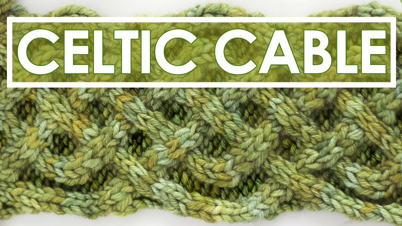 Celtic Afghan Knit Pattern Celtic Cable Saxon Braid Knit Stitch Pattern