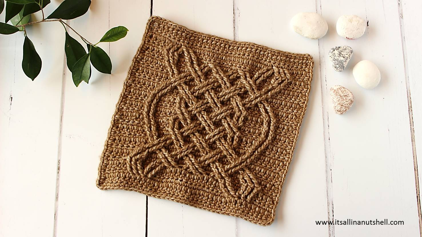 Celtic Afghan Knit Pattern Celtic Tiles Square Video Tutorial Its All In A Nutshell Crochet