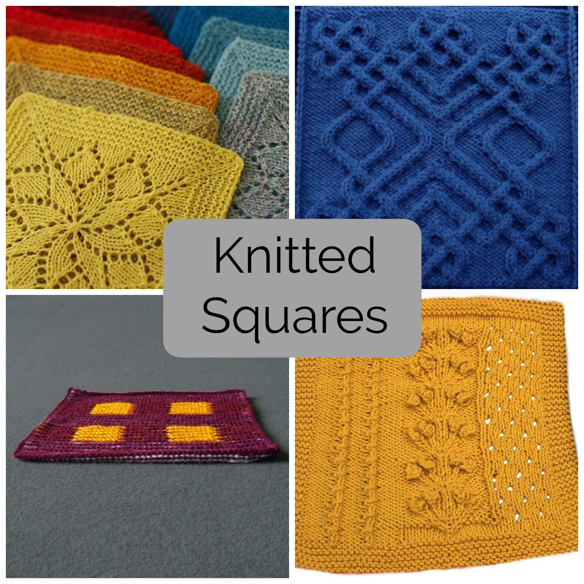 Celtic Afghan Knit Pattern Mix And Match These Knitted Squares For Any Project