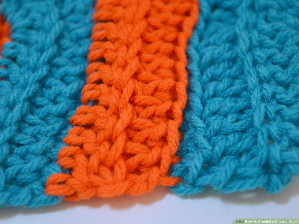 Chevron Infinity Scarf Knitting Pattern How To Crochet A Chevron Scarf With Pictures Wikihow