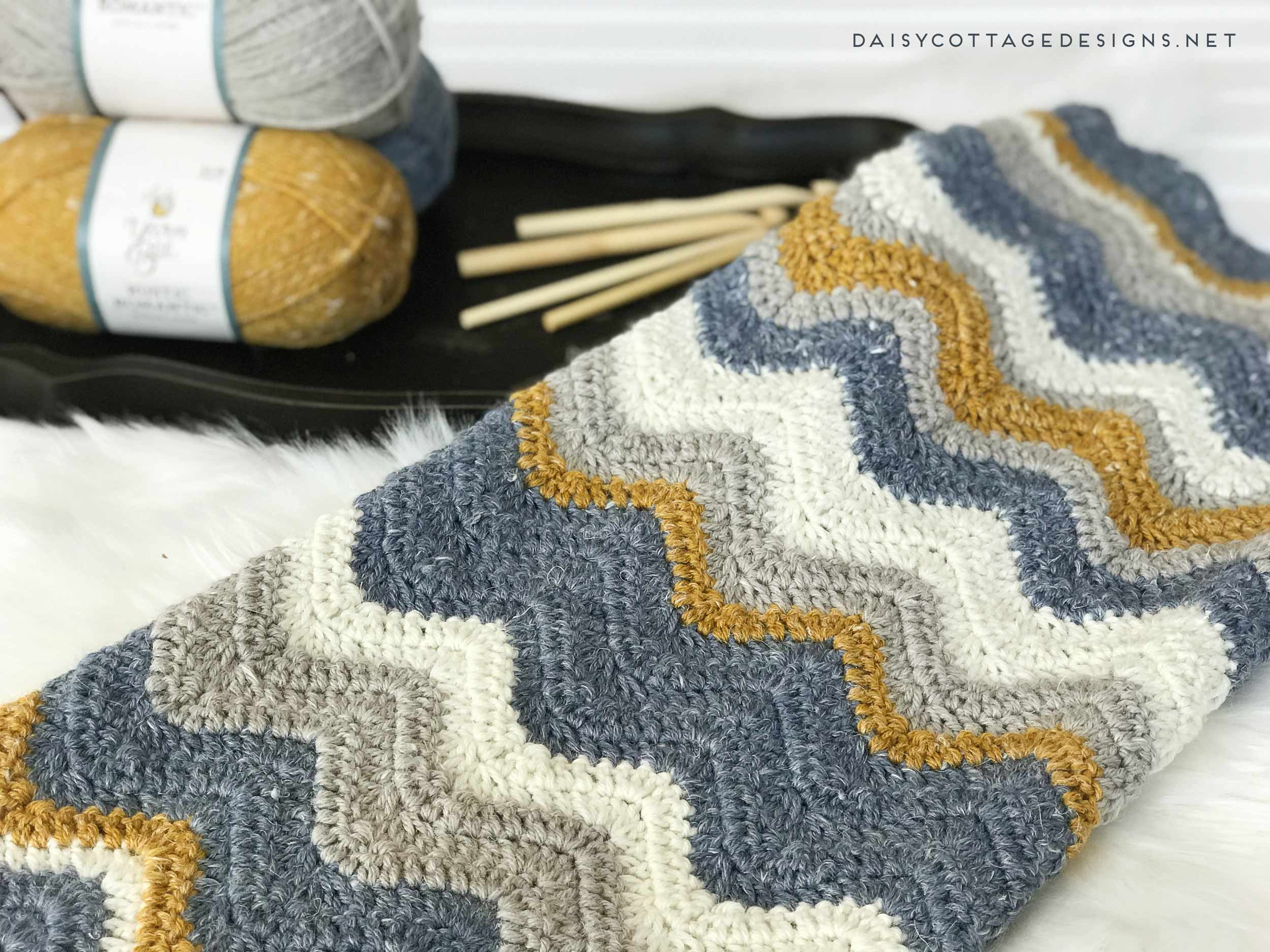 Chevron Knit Blanket Pattern Chevron Crochet Blanket Pattern Pretty Chevron Blanket Crochet