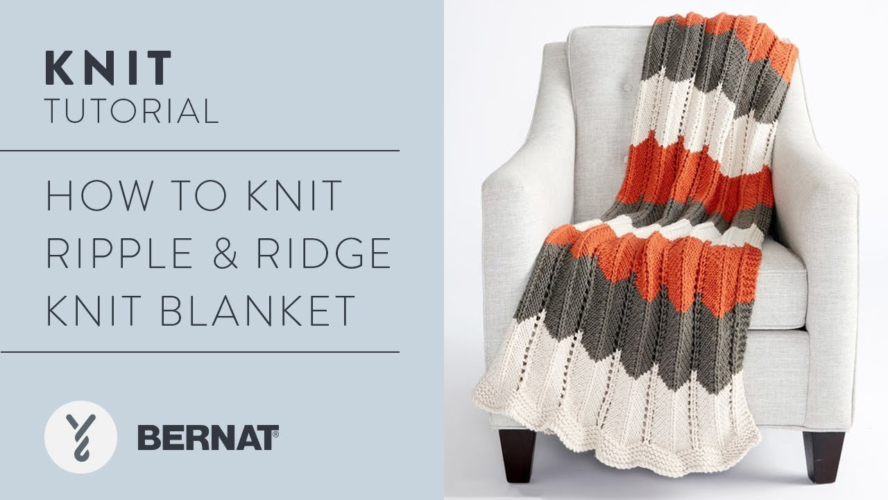 Chevron Knit Blanket Pattern Knit Ripple Ridget Knit Blanket