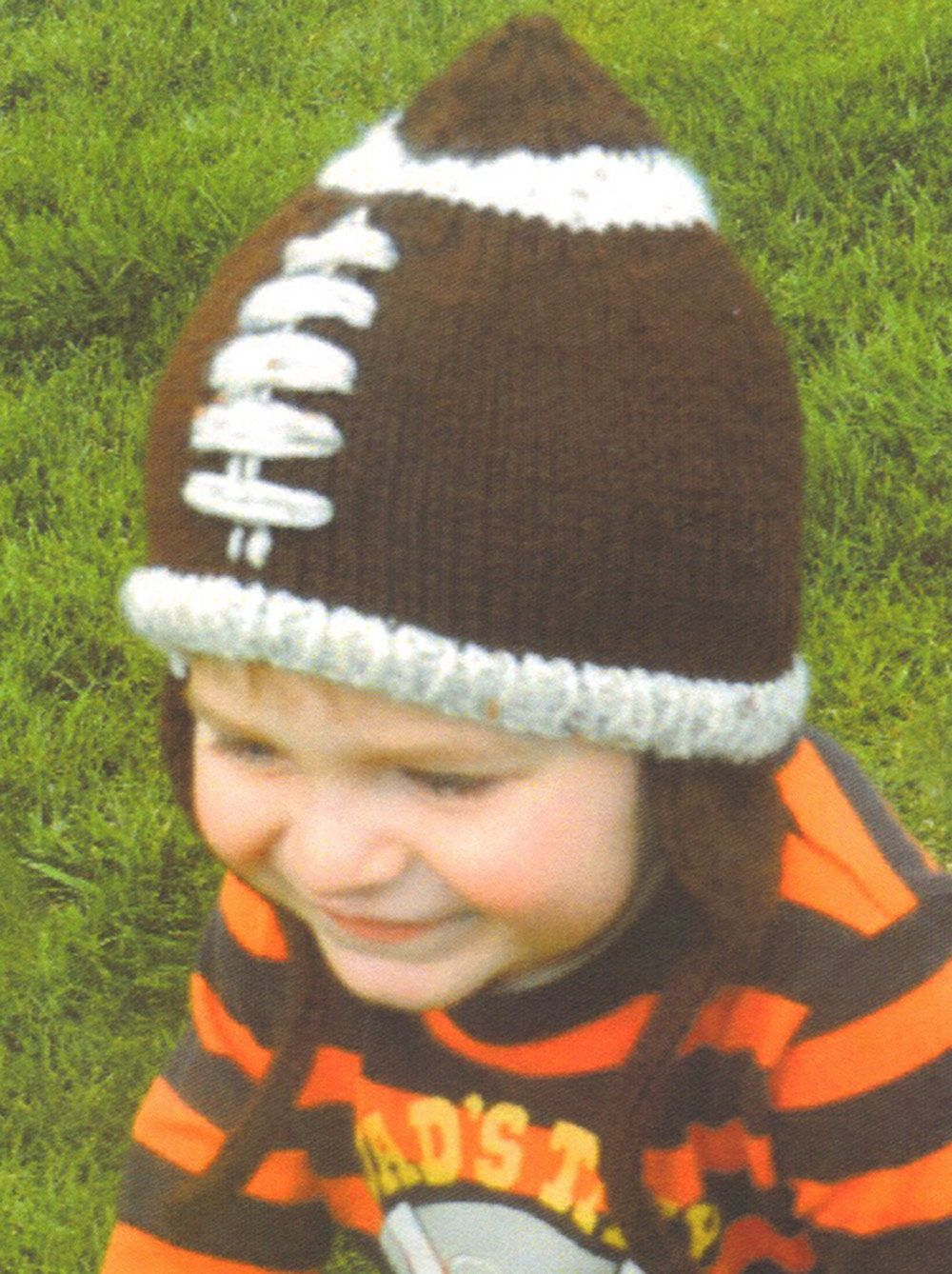 Child's Knitted Hat Pattern Childs Football Hat Pattern