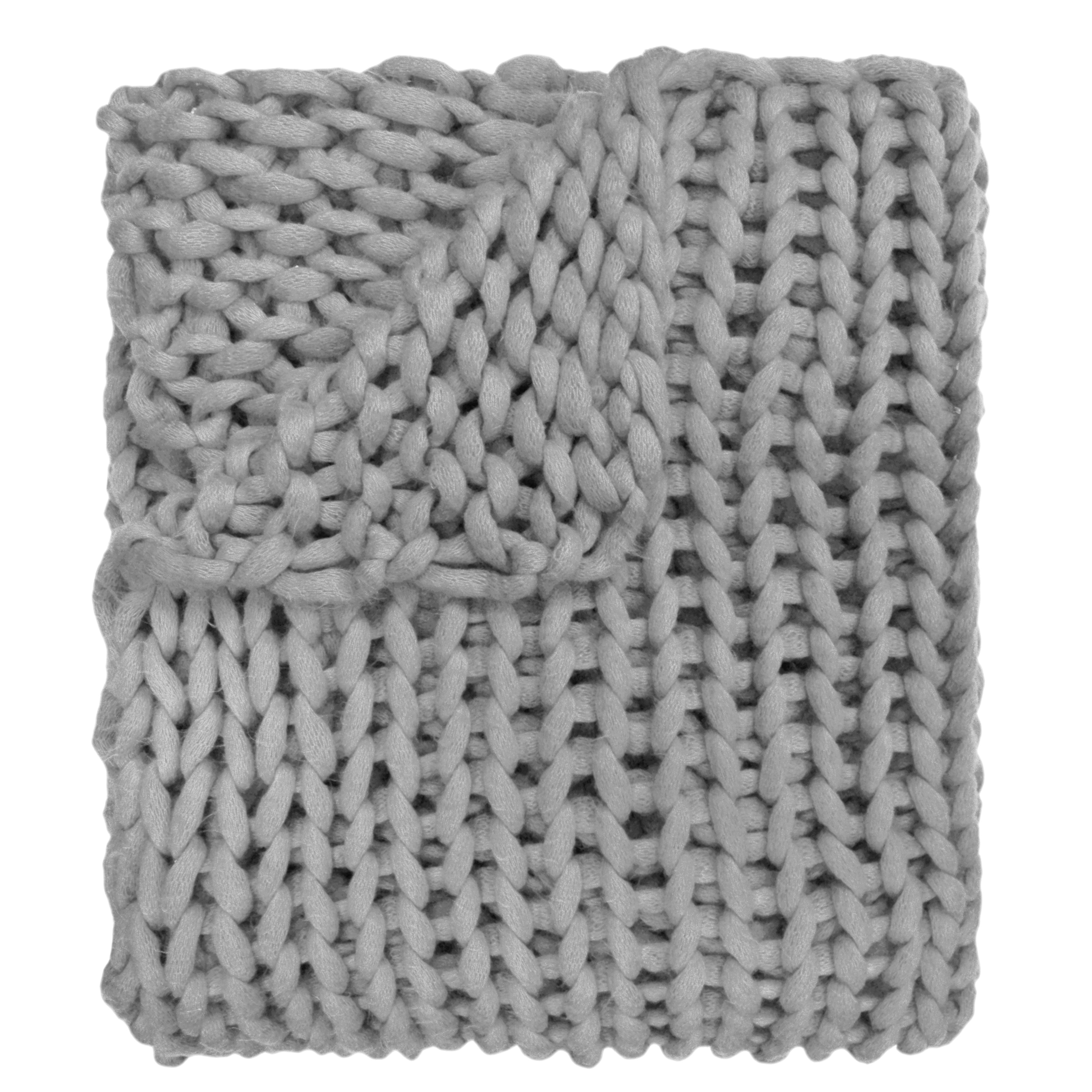 Chunky Knit Blanket Pattern Hardwick Chunky Knitted Acrylic Throw