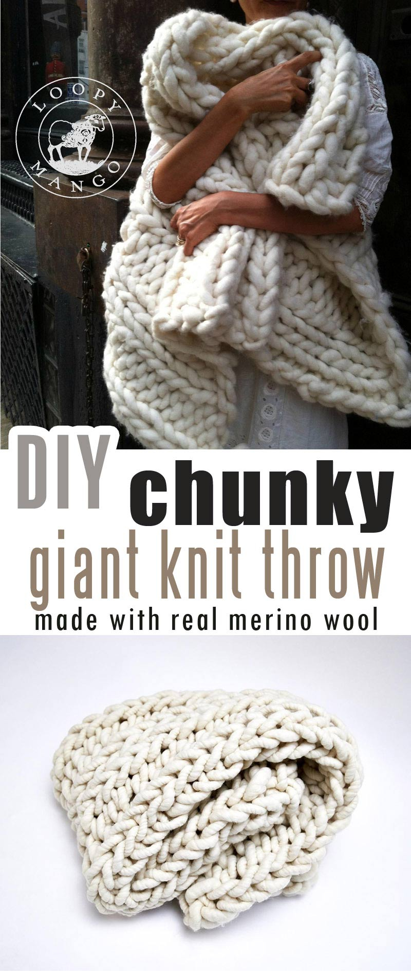 Chunky Knit Blanket Pattern How To Make Diy Chunky Knit Blanket Arm Knit Or Finger Knit