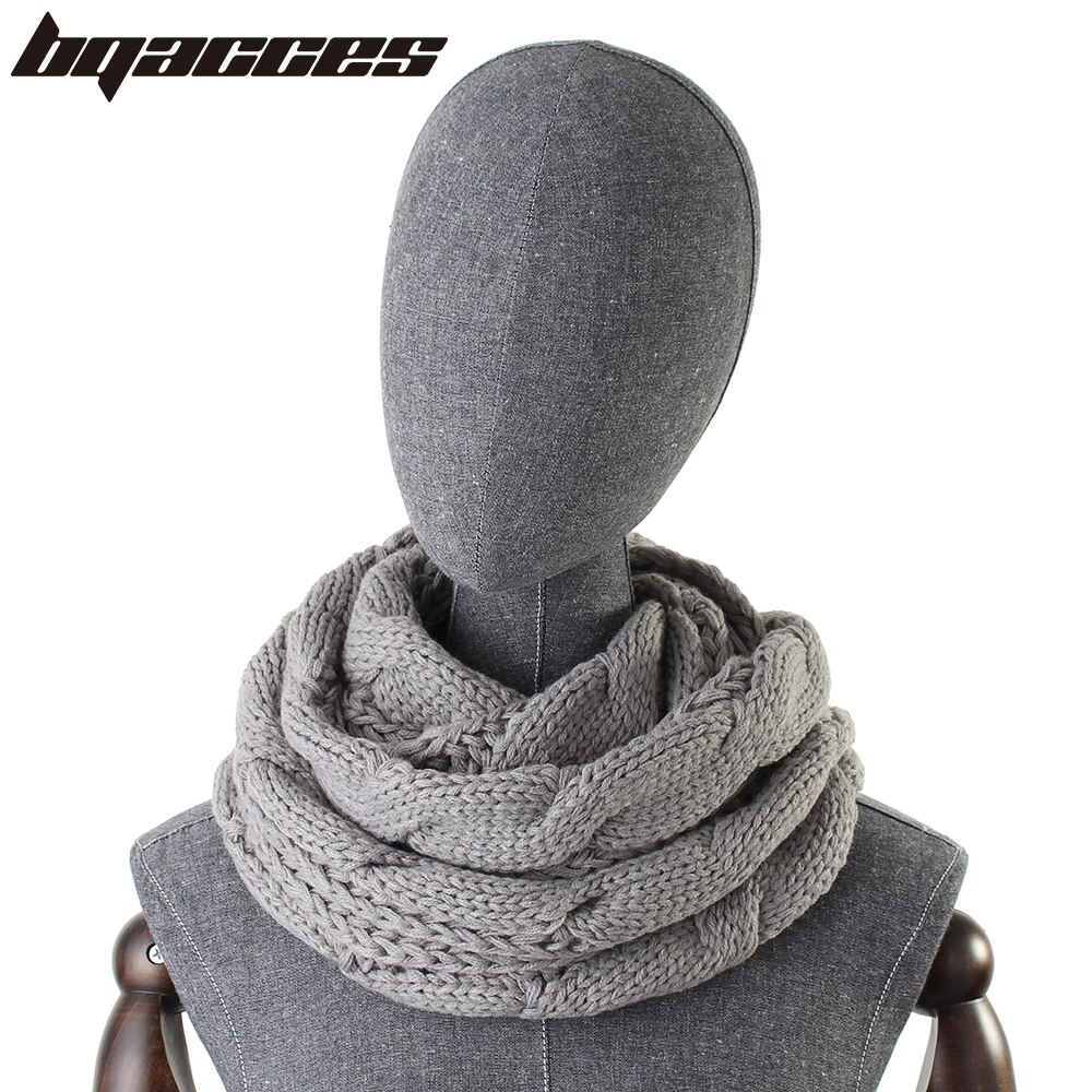 Chunky Knit Infinity Scarf Pattern Us 714 45 Offbqacces Fashion Solid Color Knitted Infinity Scarves Women Chunky Cable Acrylic Wool Snood Circle Scarf Lady Neck Warmer Cowl In