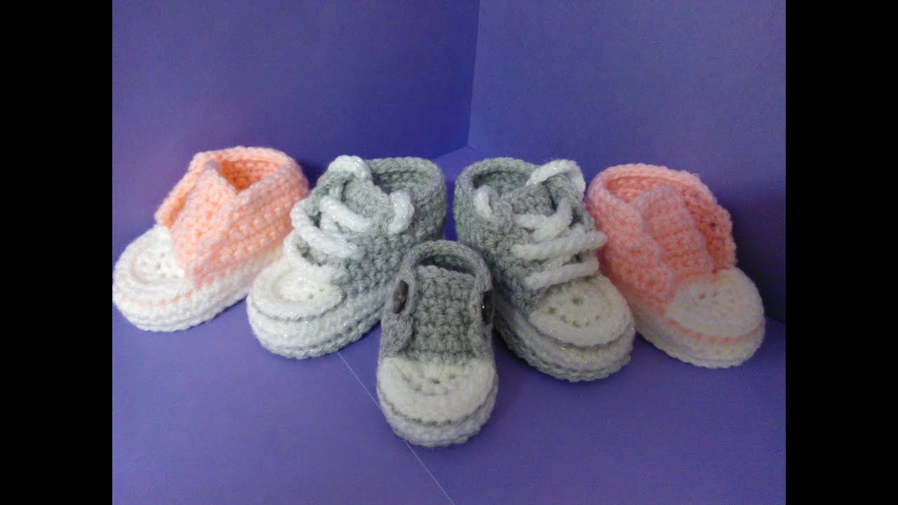 Converse Knitted Slippers Pattern How To Crochet My Easy New Born Ba Converse Style Slippers P5 With A Little More Crochet History
