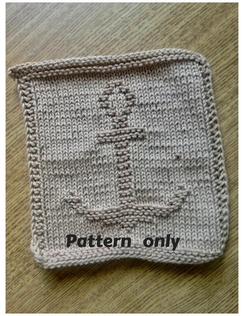 Cotton Dishcloths Knitting Patterns Pattern Dishcloth Washcloth Knitting Pattern Anchor