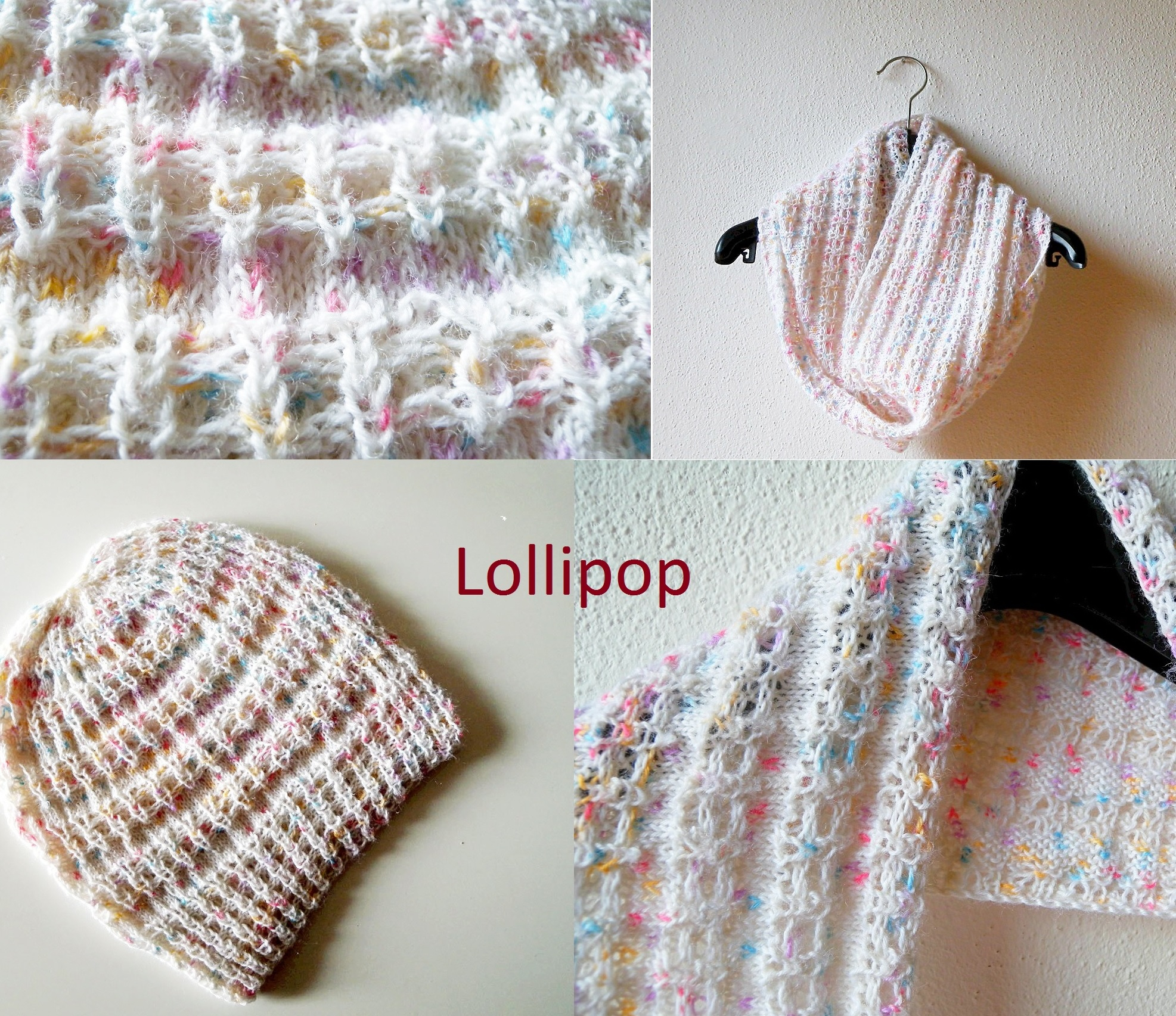 Cowl Knit Patterns Hat And Cowl Knitting Pattern Collection The Lollipop Book