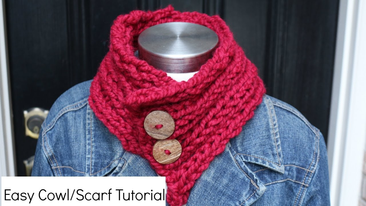 Cowl Knitted Scarf Patterns How To Knit A Cowlscarf