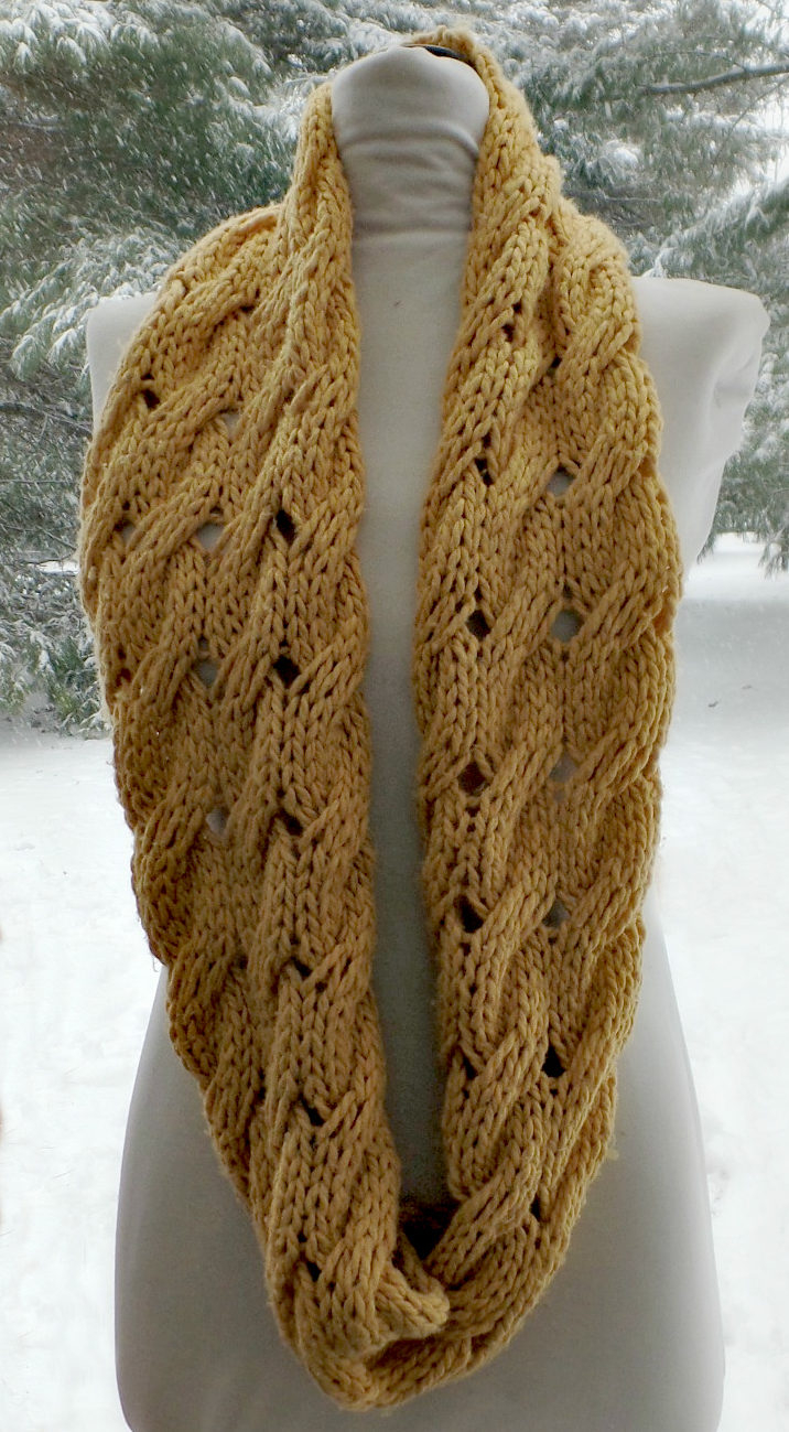Cowl Knitted Scarf Patterns Infinity Scarf Knitting Patterns In The Loop Knitting