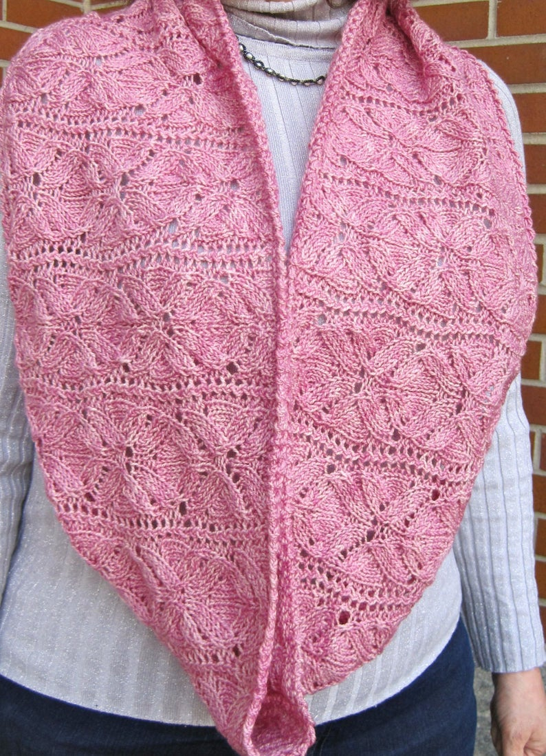 Cowl Scarf Knit Pattern Knit Cowl Pattern Vinco Lace Flower Cowlinfinity Scarf Knitting Pattern