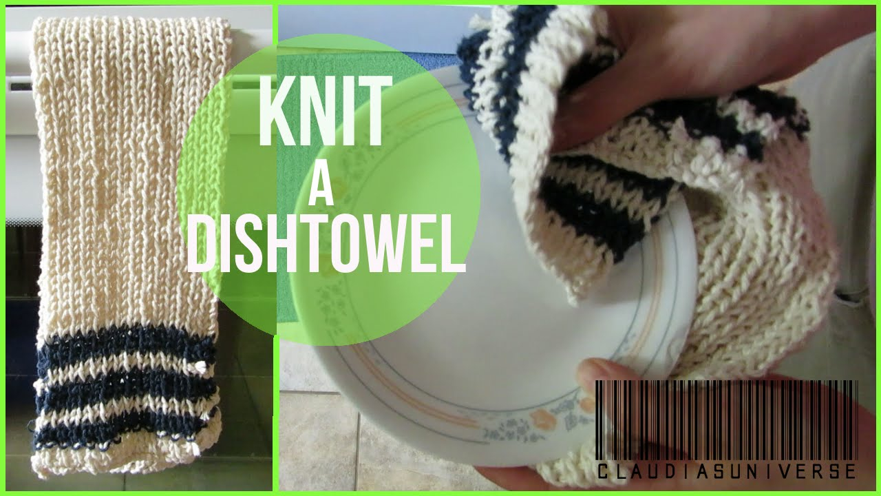 Dish Towel Knitting Pattern How To Knit A Dishtoweltea Towel