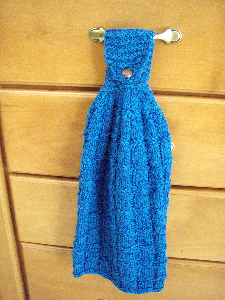 Dish Towel Knitting Pattern Ladynthread Knit Kitchen Hand Towel