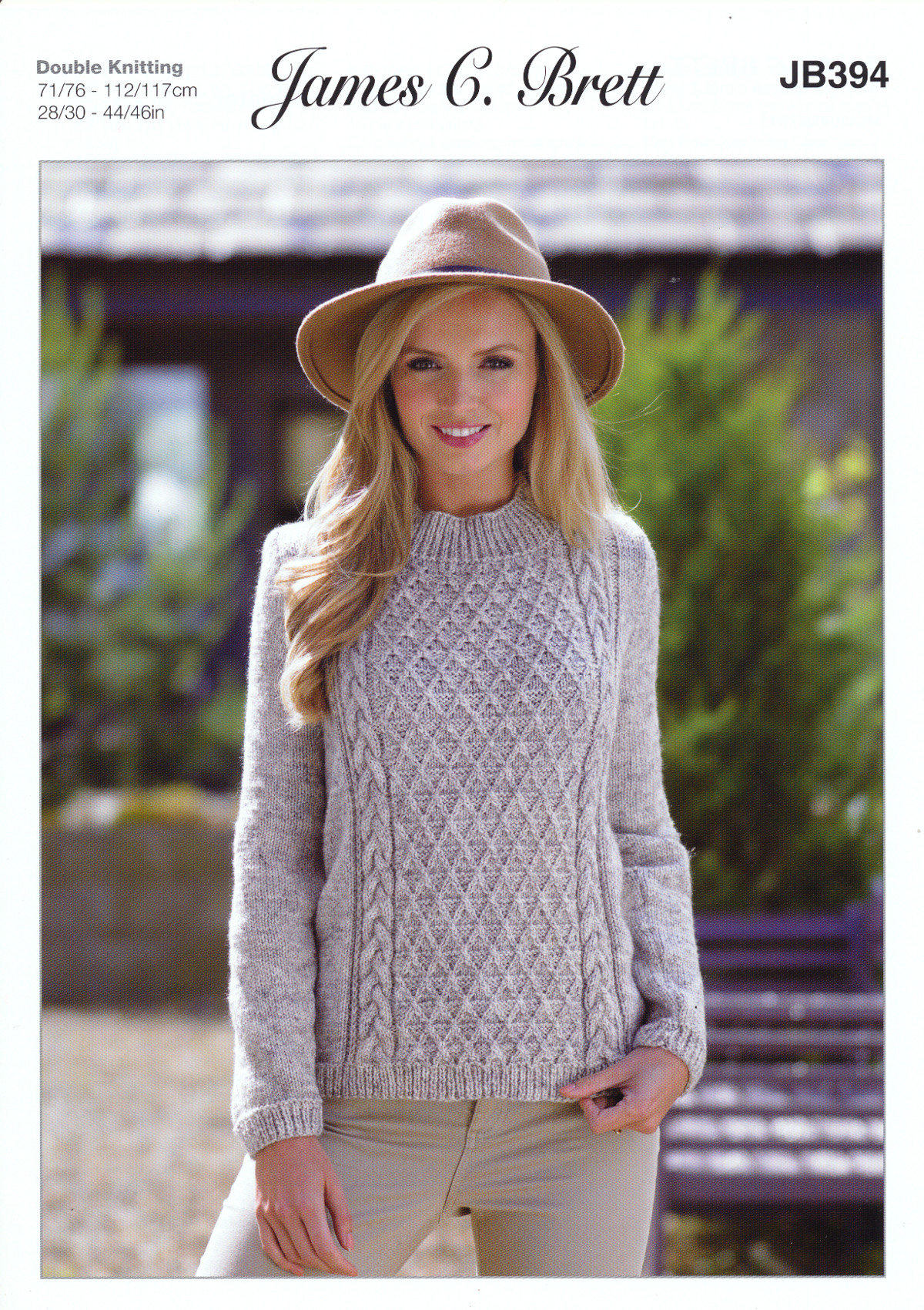 Dk Knitting Patterns Details About James Brett Double Knitting Pattern Womens Long Sleeve Cable Detail Jumper Jb394