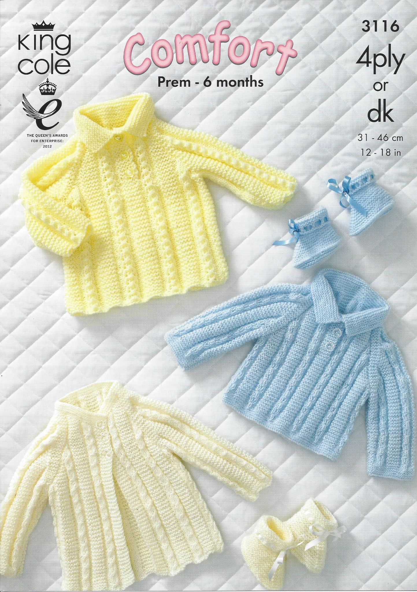 Dk Knitting Patterns King Cole Ba Dk 4ply Knitting Pattern 3116 Sweater Dress Coat Bootees