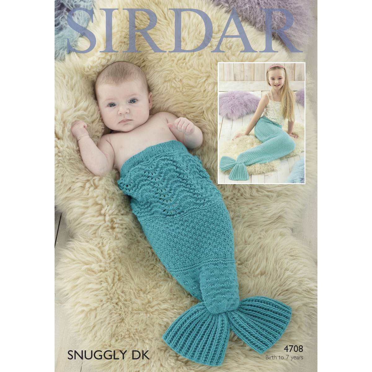 Dk Knitting Patterns Sirdar Snuggly Dk Mermaid Tail Pattern 4708