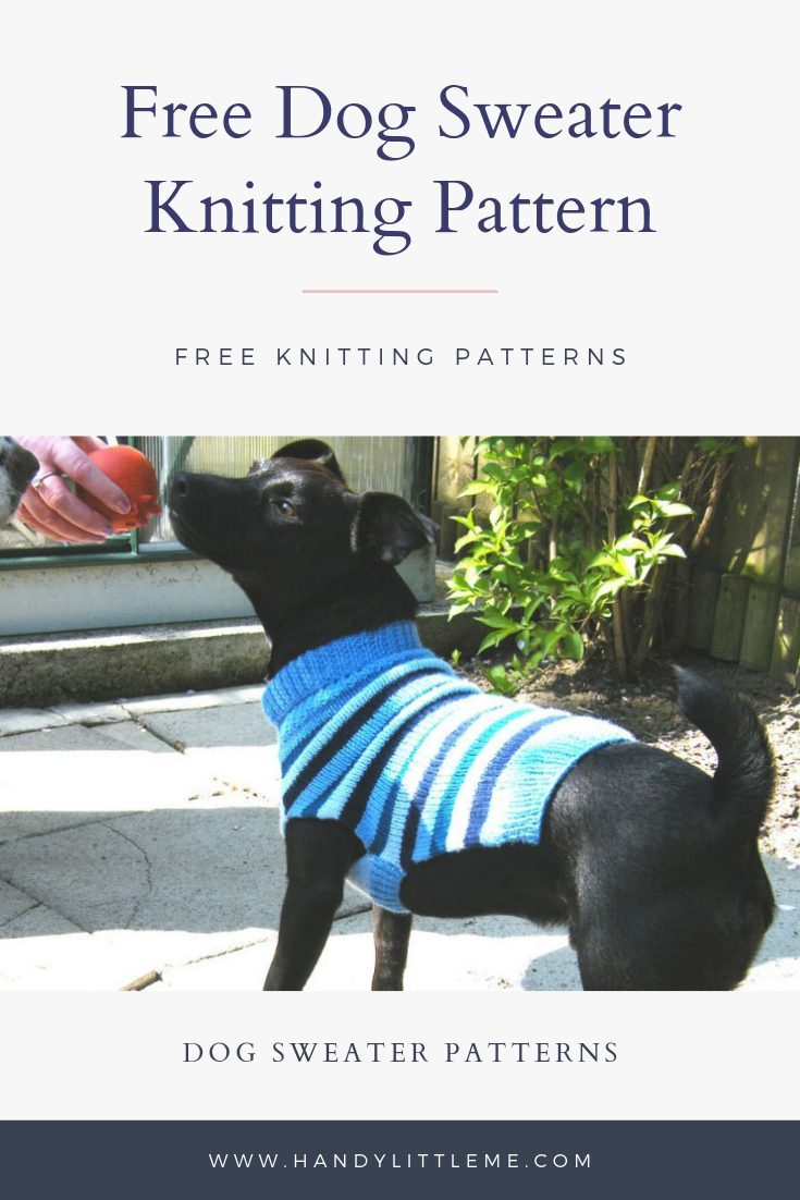 Dog Sweater Knitting Pattern Dog Sweater Pattern Free Knitting Patterns Handy Little Me