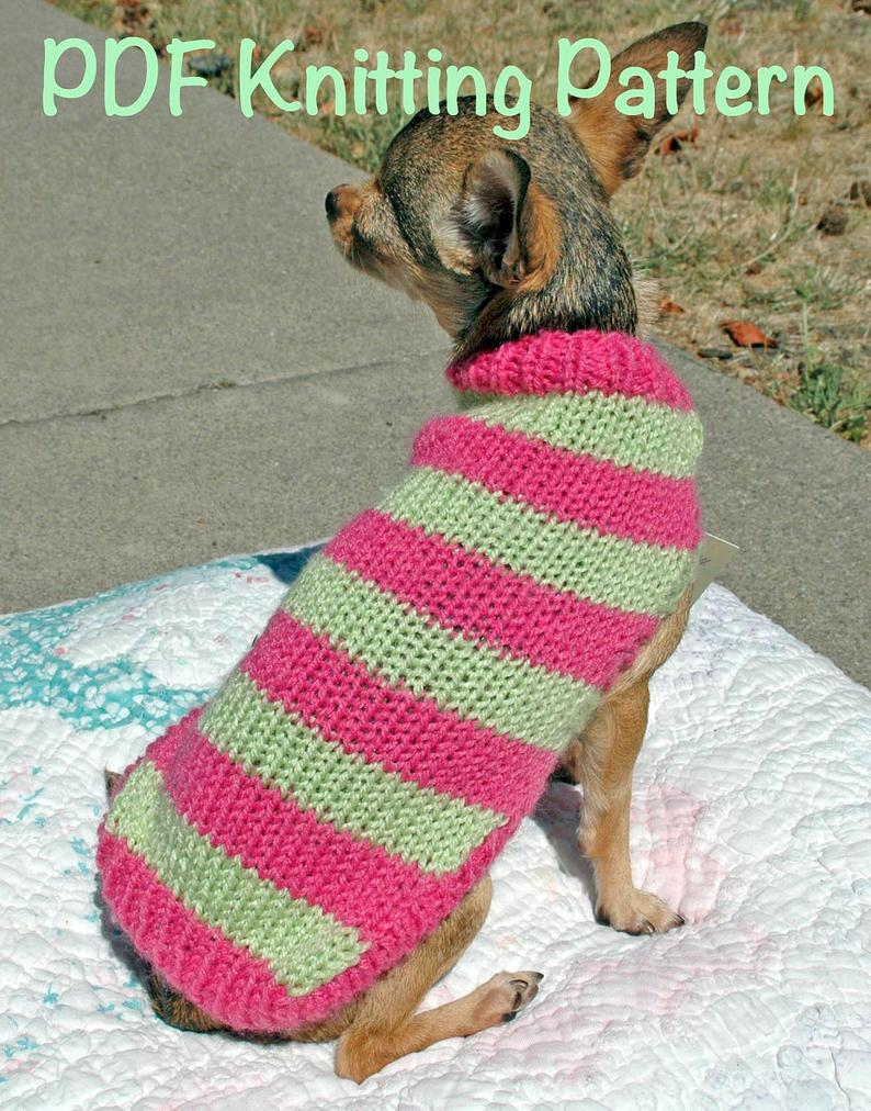 Dog Sweater Knitting Patterns Easy Cute Dog Sweater Knitting Pattern