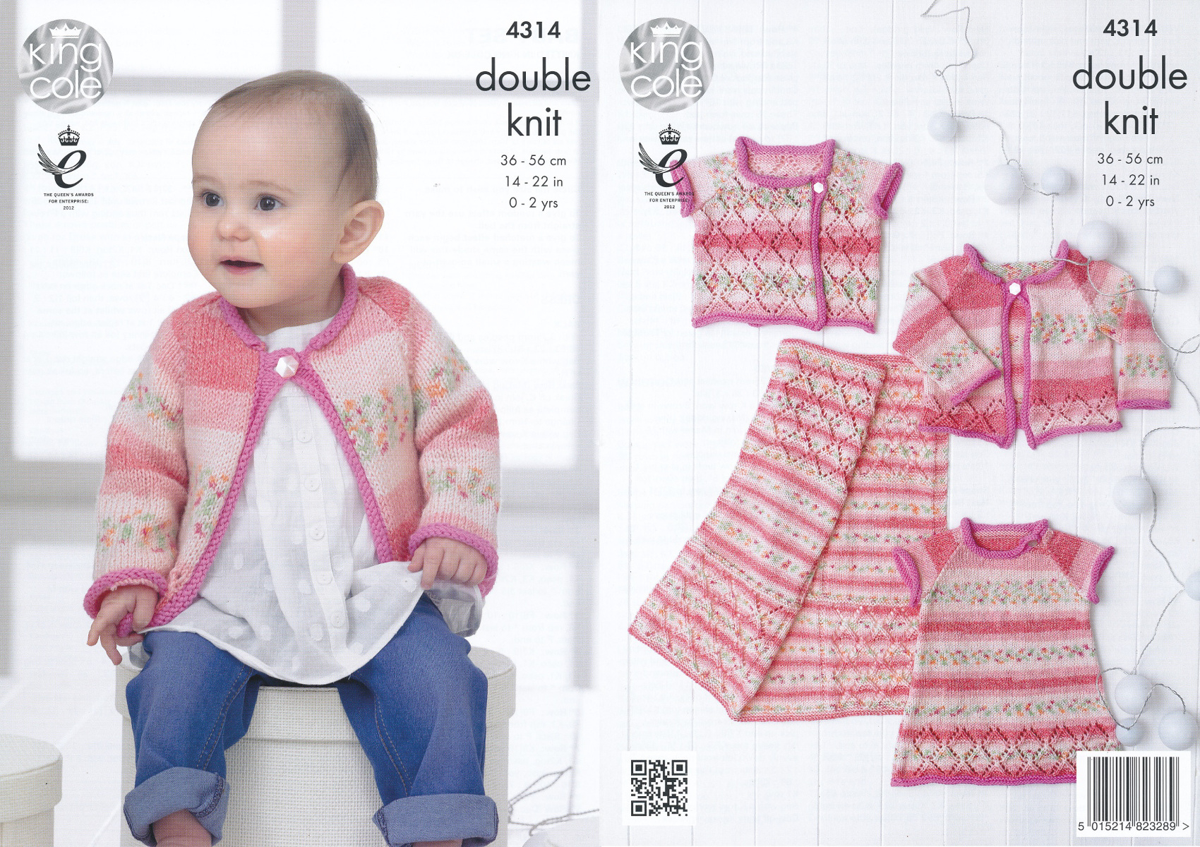 Double Knitting Baby Patterns Details About King Cole Double Knitting Pattern Ba Dress Cardigan Waistcoat Blanket Set 4314
