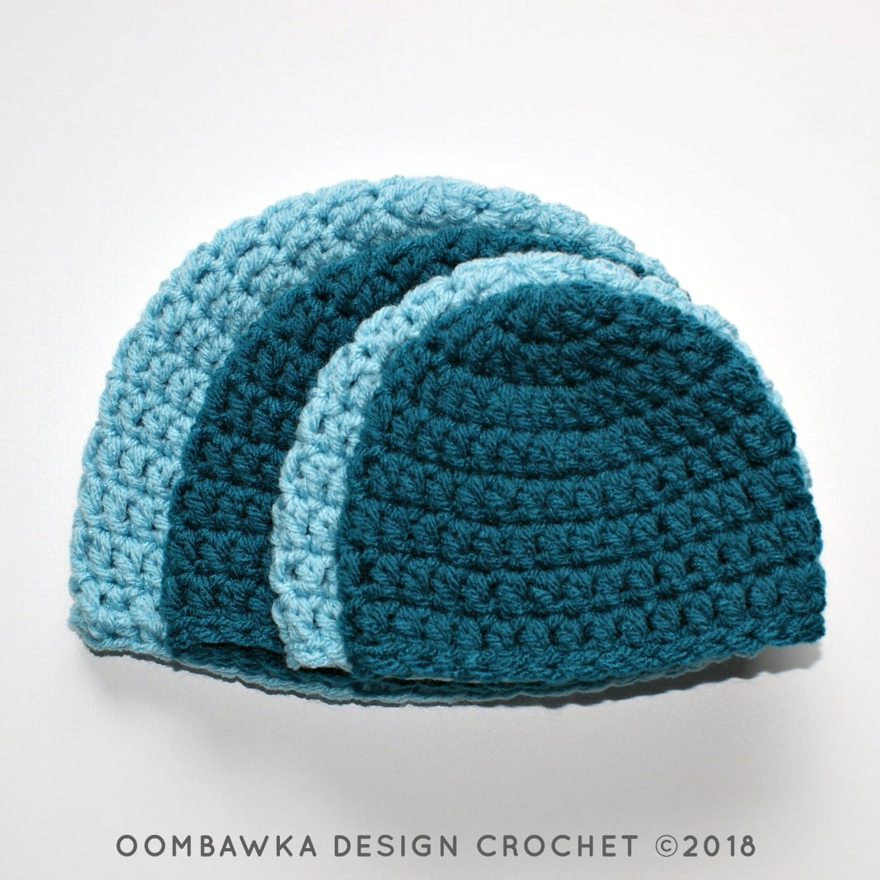 Double Knitting Hat Pattern Simple Double Crochet Hat Pattern Oombawka Design Crochet