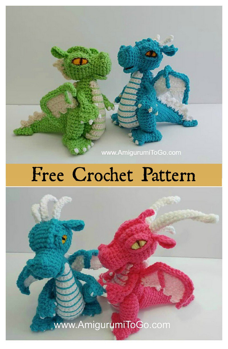 Dragon Knitting Pattern Free Crochet Amigurumi Dinosaur Free Patterns