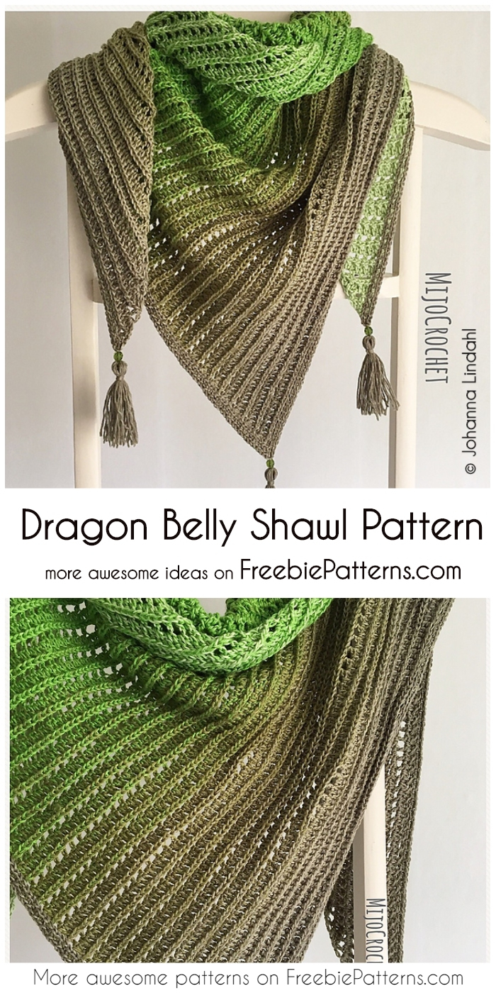 Dragon Knitting Pattern Free Dragon Belly Shawl Free Crochet Pattern