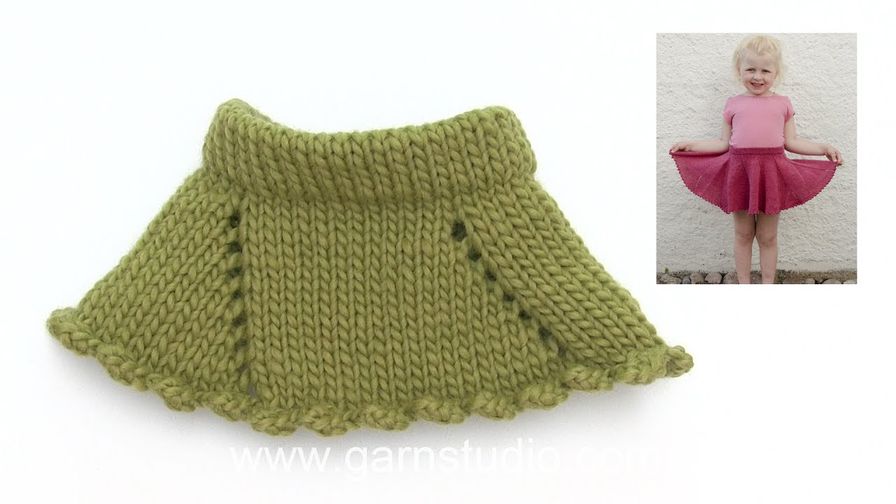 Drops Knitting Patterns How To Knit The Skirt In Drops Children 28 9
