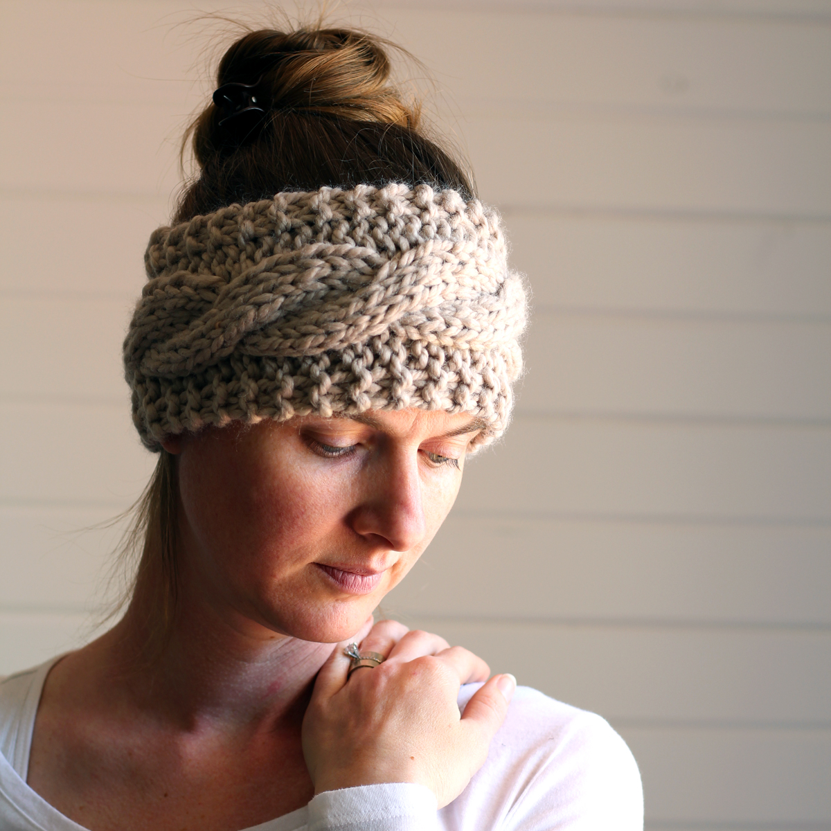 Easy Cable Knit Headband Pattern Friendship Headband Knitting Pattern