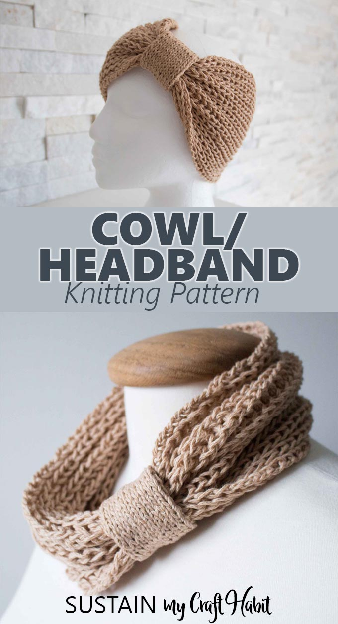 Easy Cowl Knitting Patterns Multi Wear Cowl Knitting Pattern Sustain My Craft Habit