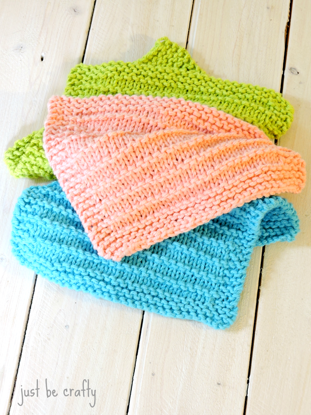 Easy Dishcloth Knit Pattern Farmhouse Kitchen Knitted Dishcloths Just Be Crafty