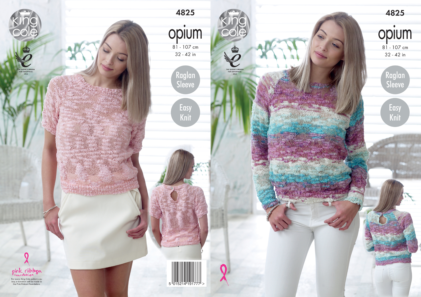 Easy Jumper Knitting Pattern Details About Easy Knit Sweater Jumper Ladies Knitting Pattern King Cole Opium Womens 4825