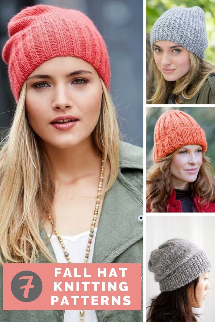 Easy Knit Hat Pattern For Beginners 7 Incredible Fall Hat Patterns Free Knitting Patterns Handy