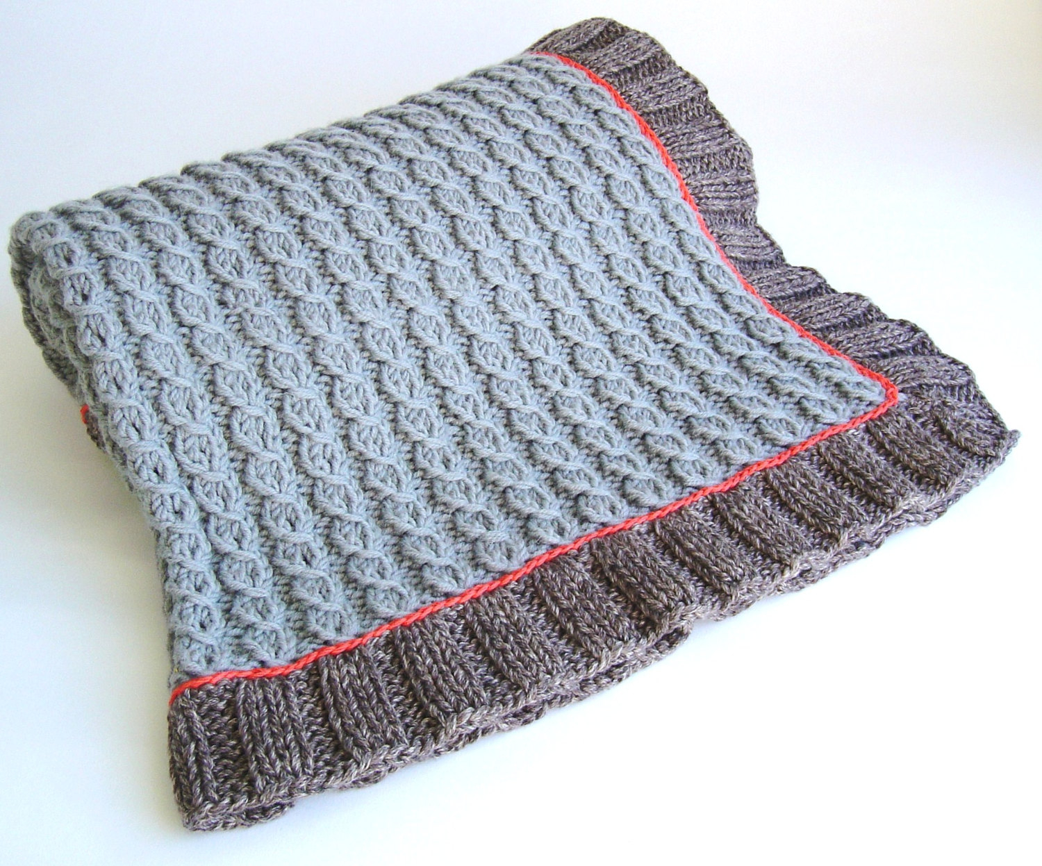 Easy Knitting Pattern For Baby Blanket Knitting Pattern Mock Cable Ba Blanket Easy Knit Lap Blanket Improving Beginner