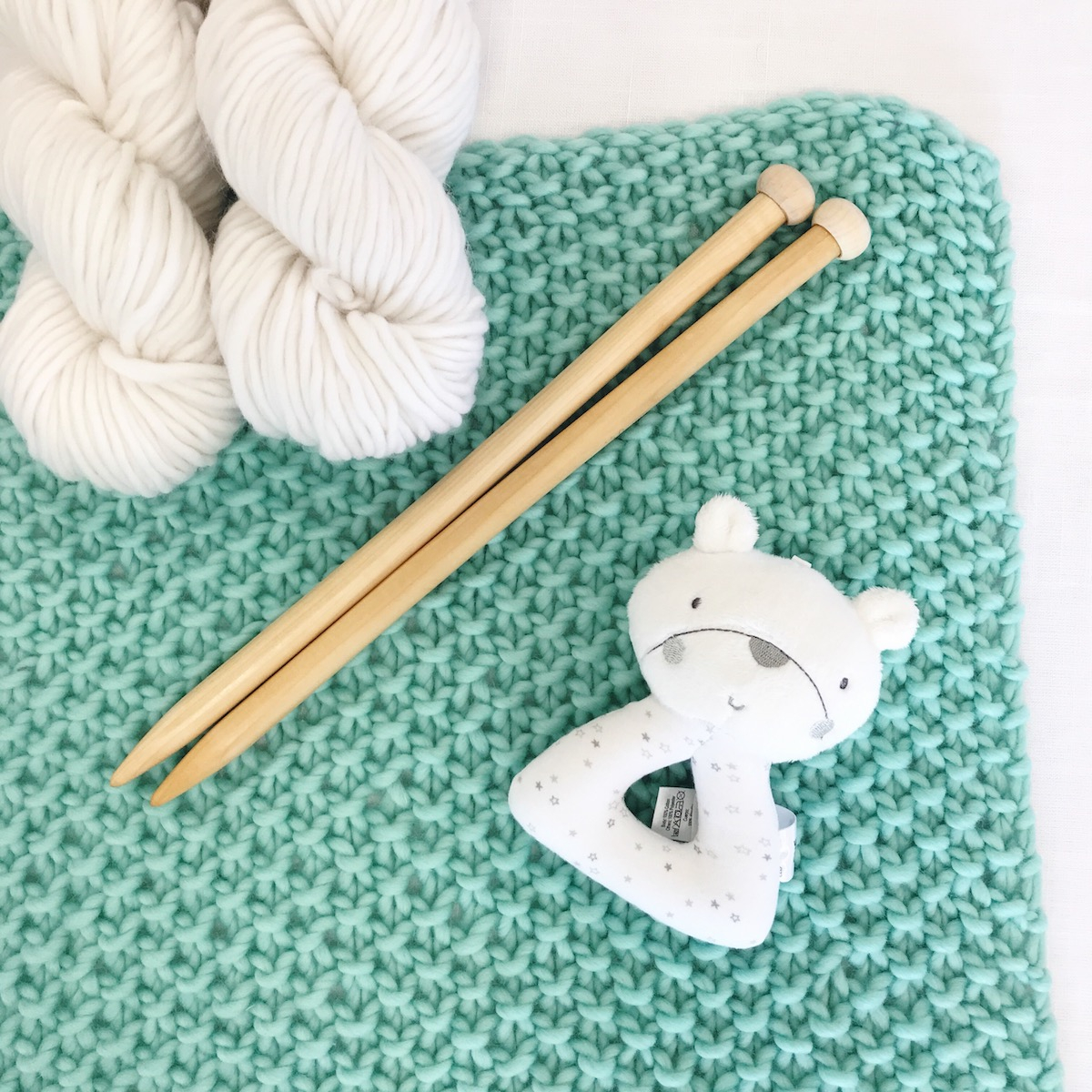 Easy Knitting Pattern For Baby Blanket Louis Ba Blanket Knitting Kit