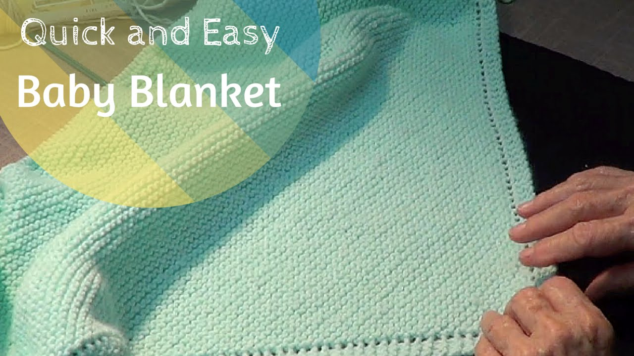 Easy Knitting Pattern For Baby Blanket Quick And Easy Ba Blanket