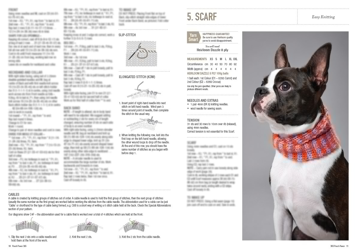 Easy Knitting Pattern For Dog Coat Pooch Power Dog Coats And Jumpers Pattern Book 0003