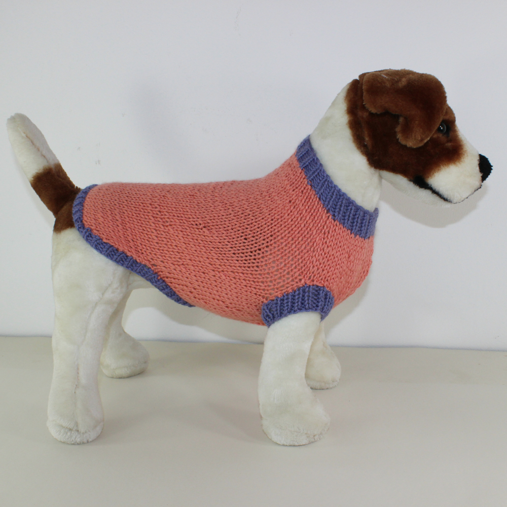 Easy Knitting Pattern For Dog Coat Simple Aran Dog Coat