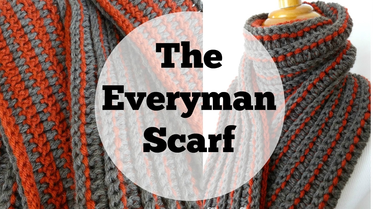 Easy Scarf Knitting Patterns For Men Episode 171 How To Crochet The Every Man Scarf