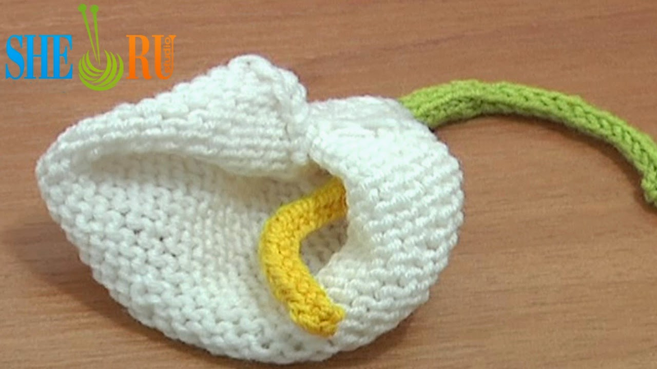 Easy To Follow Knitting Patterns Sheruknitting How To Knit A Calla Lily Tutorial 29