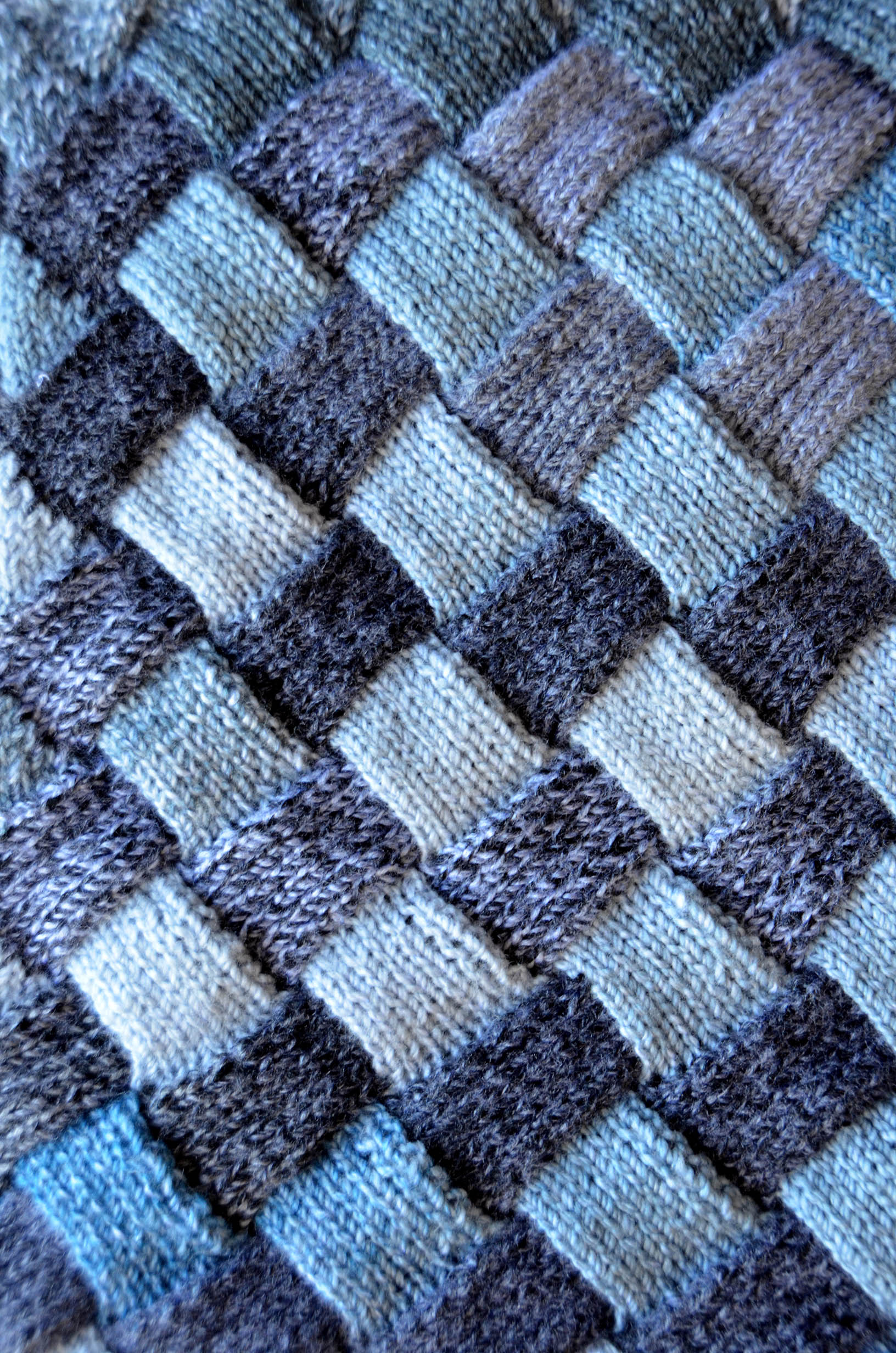 Entrelac Afghan Knitting Pattern Free Pattern Woven Sky Throw Universal Yarn Creative Network