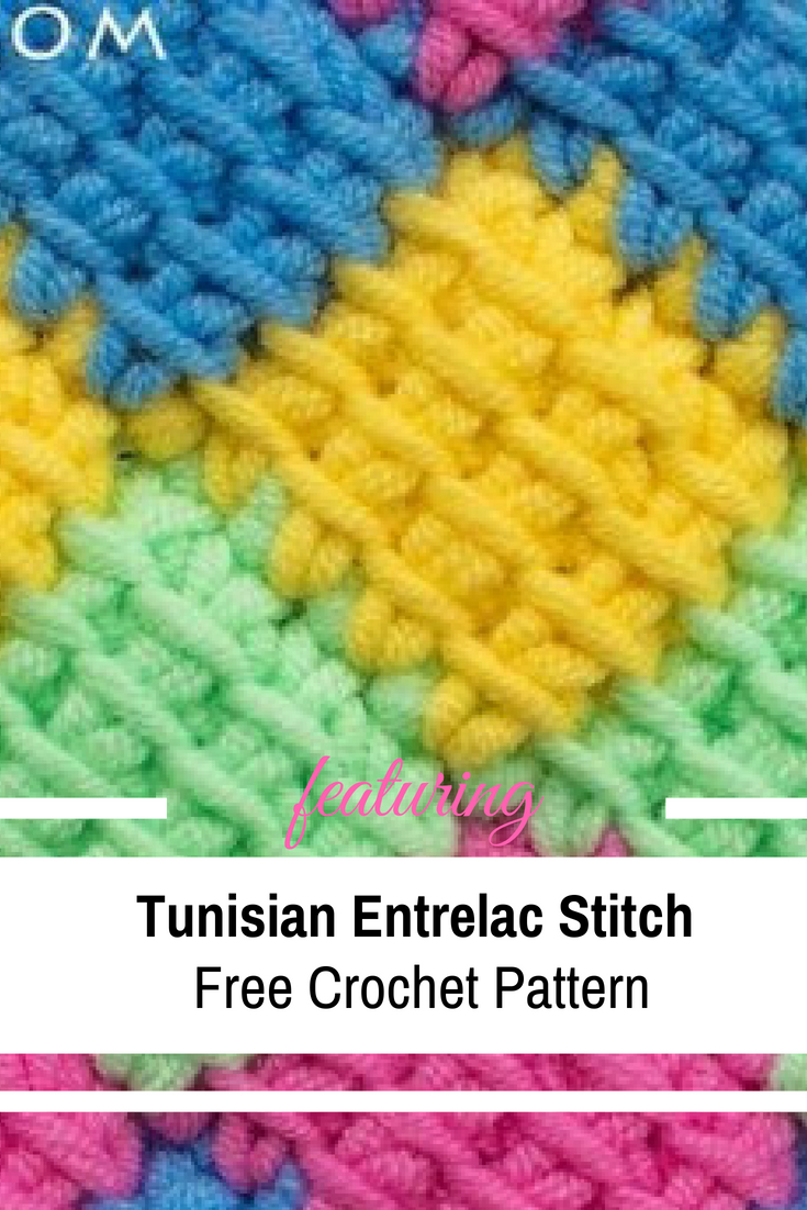 Entrelac Afghan Knitting Pattern Learn A New Crochet Stitch Tunisian Crochet Entrelac Stitch Pattern