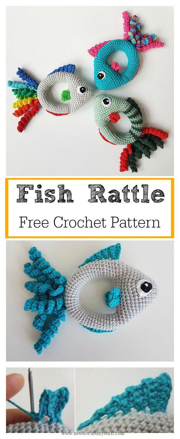 Fish Knitting Pattern Free Ba Knitting Patterns Soft Fish Rattle Toy Free Crochet Pattern