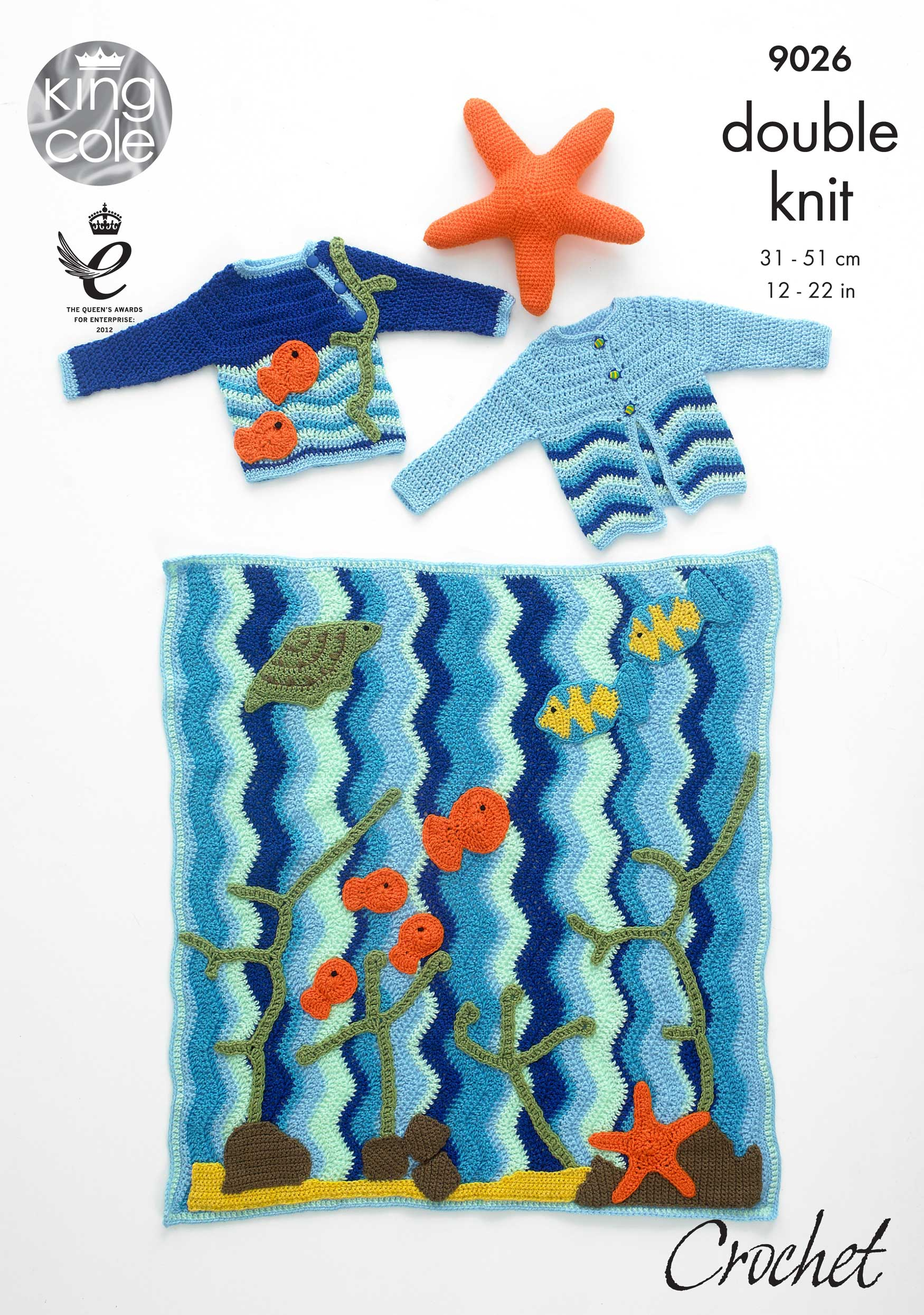 Fish Knitting Pattern Free Details About King Cole Sea Fish Crochet Pattern Blanket Sweater Cardigan Starfish Toy 9026