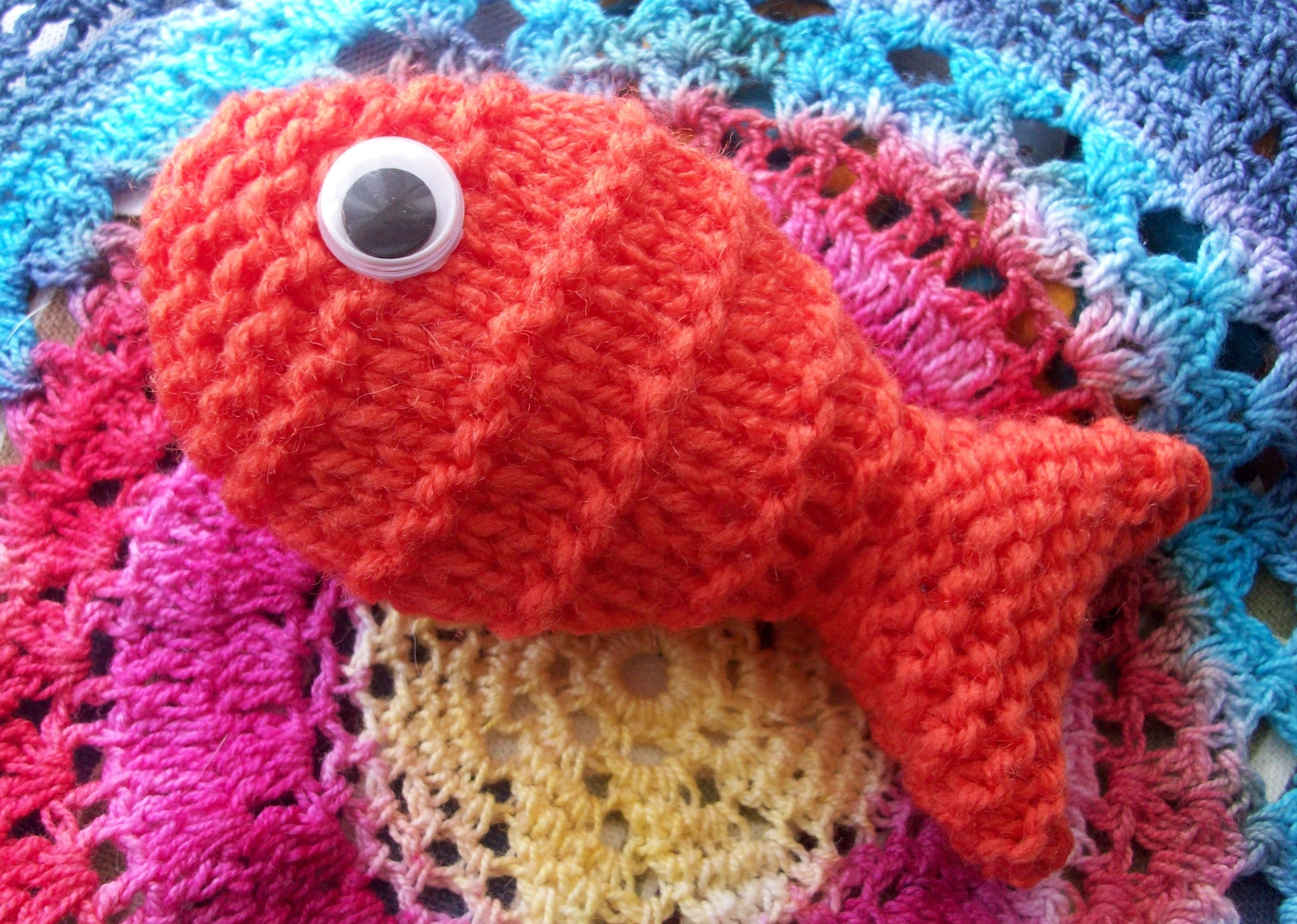 Fish Knitting Pattern Free Knitted Fish The Big Blue Bully Bus