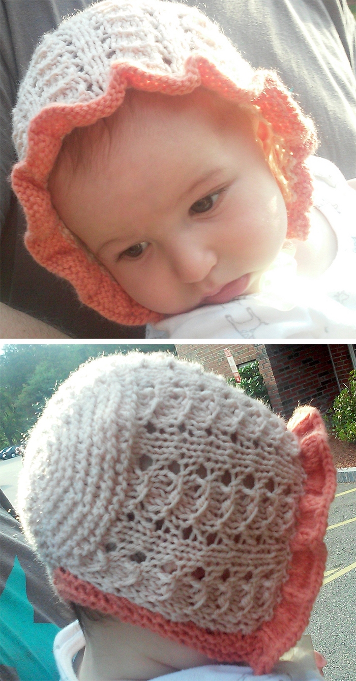 Free Aran Baby Knitting Patterns Ba Bonnet Knitting Patterns In The Loop Knitting