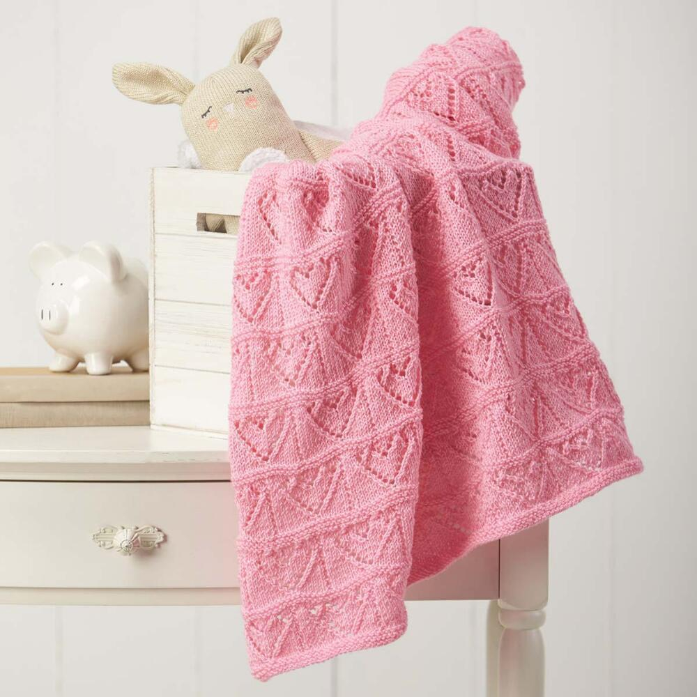Free Baby Knitting Pattern Free Ba Knitting Pattern For An Heart Themed Lace Blanket Hearts