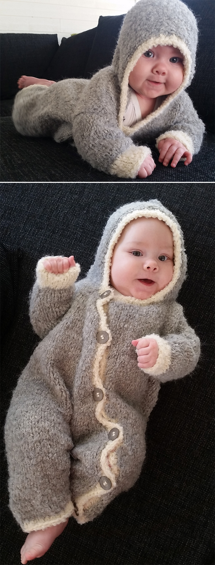 Free Baby Knitting Patterns Double Knit Ba Onesie And Romper Knitting Patterns In The Loop Knitting